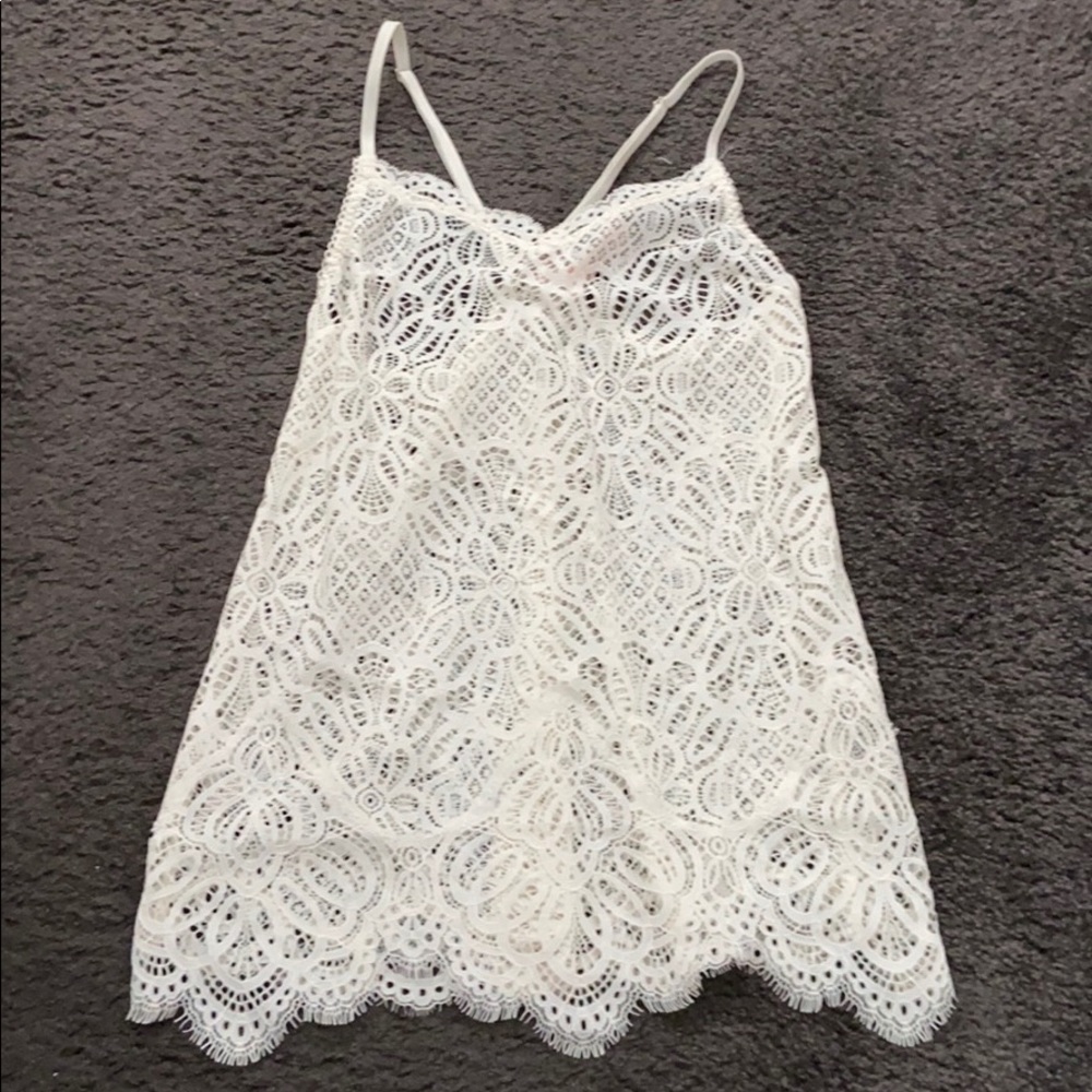 Victoria secret racerback lace tank NWT!